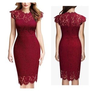 Red lace BodyCon Dress Gorgeous!!